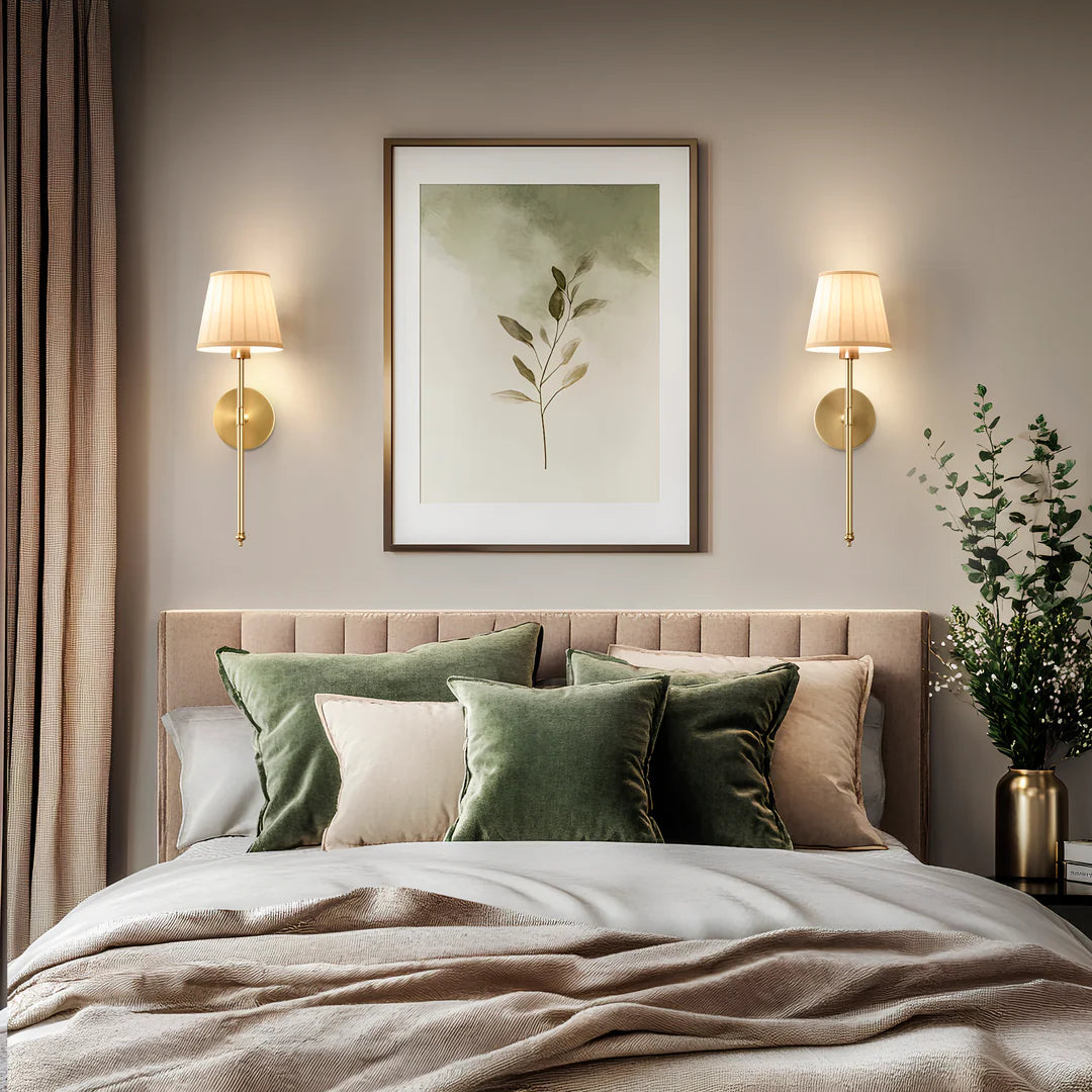 SURREE™ - WIRELESS PLEATED WALL SCONCES (SET OF 2)