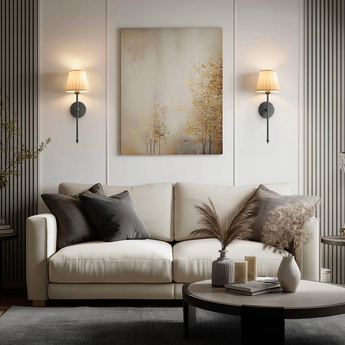 SURREE™ - WIRELESS PLEATED WALL SCONCES (SET OF 2)