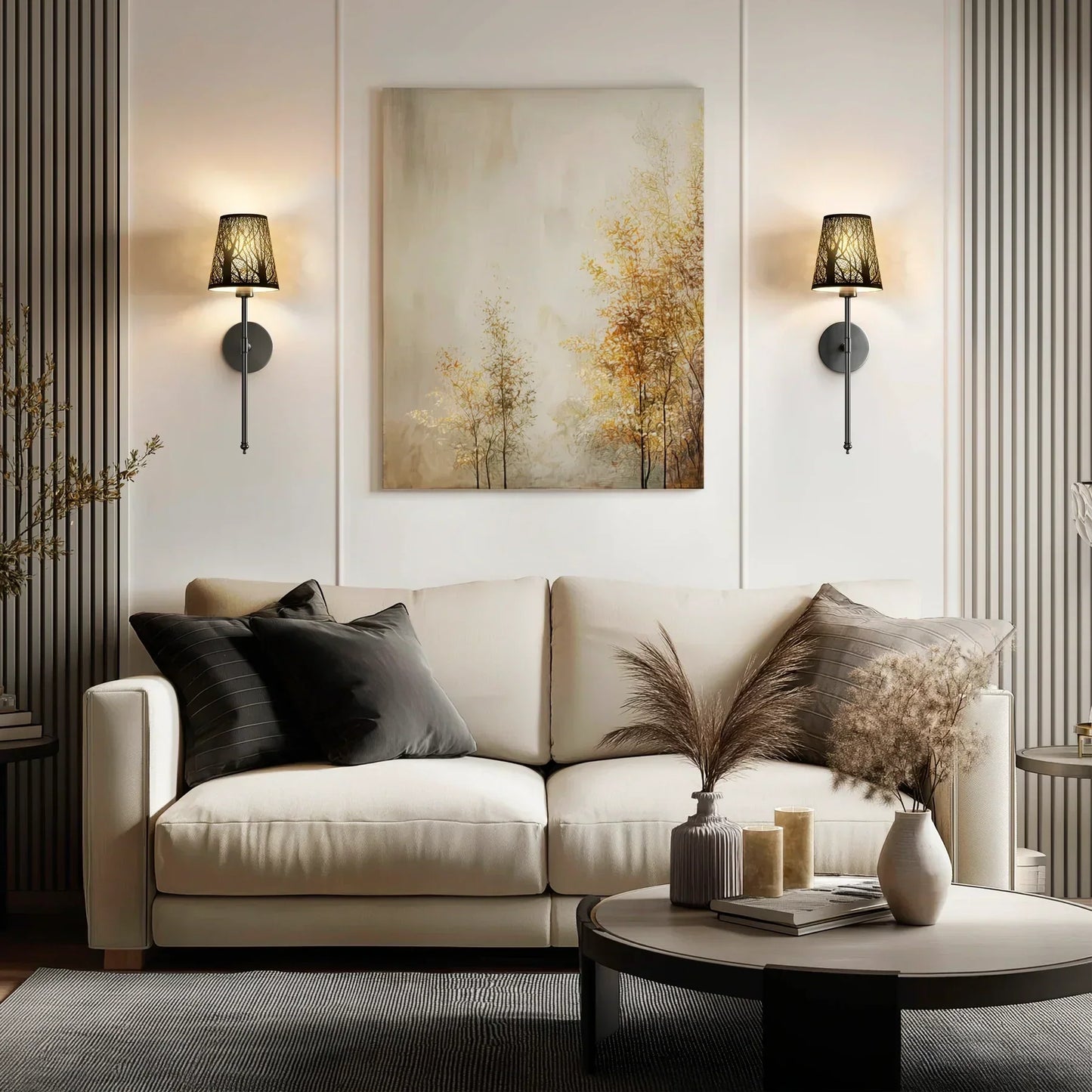 SURREE™ - WIRELESS METALLIC WALL SCONCES (SET OF 2)