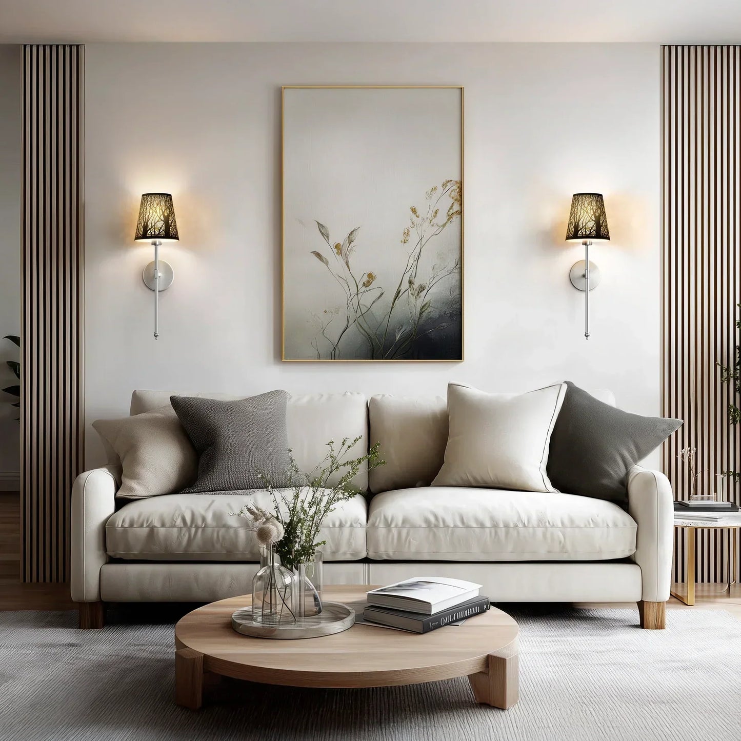 SURREE™ - WIRELESS METALLIC WALL SCONCES (SET OF 2)