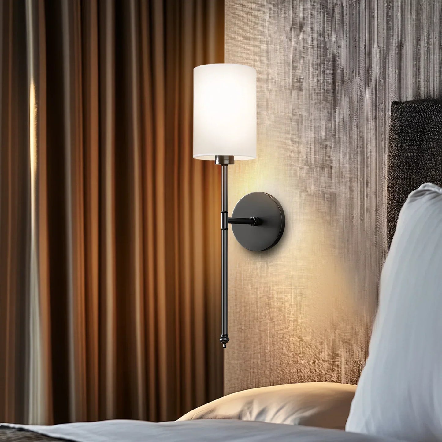 SURREE™ - WIRELESS CYLINDRICAL WALL SCONCES (SET OF 2)