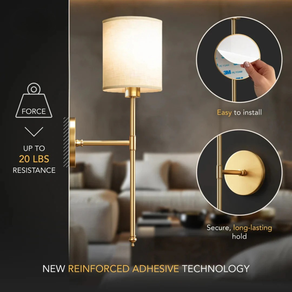 SURREE™ - WIRELESS CYLINDRICAL WALL SCONCES (SET OF 2)
