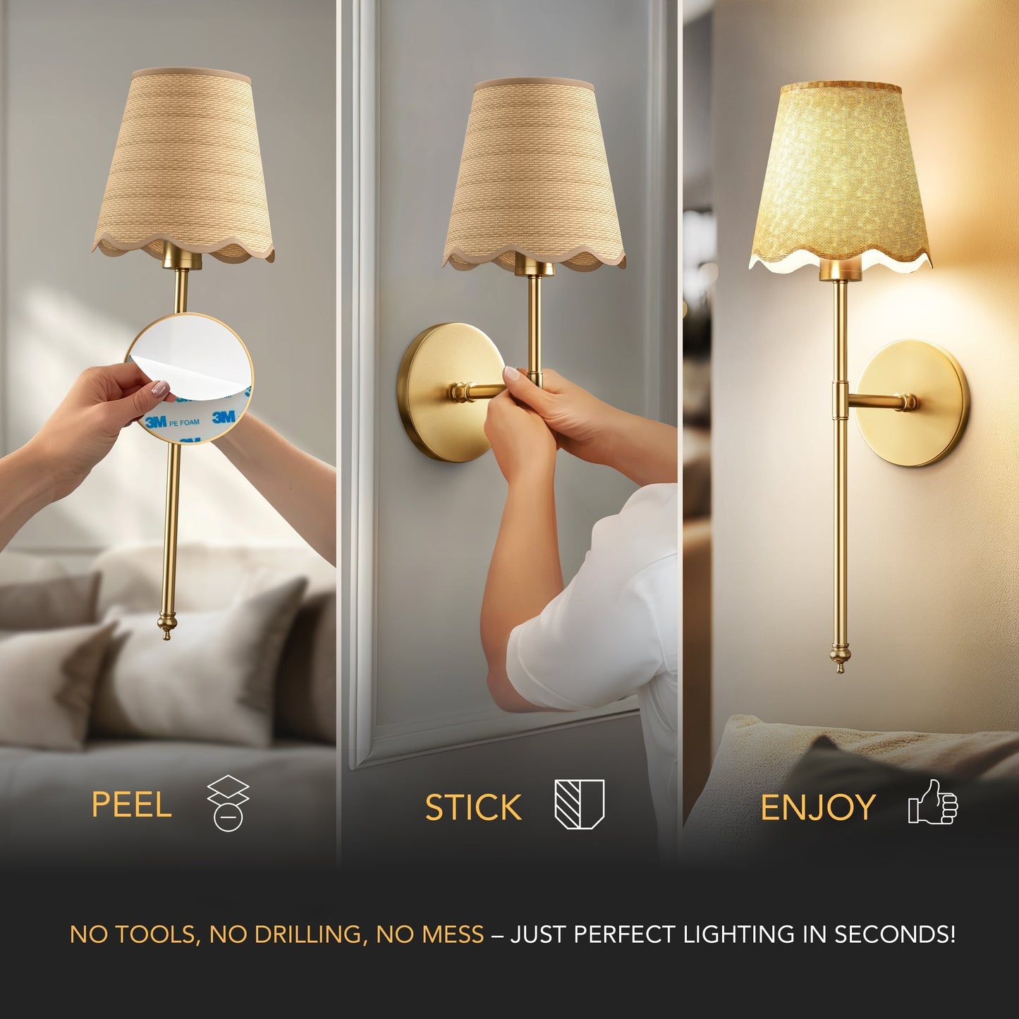 SURREE™ - WIRELESS BOHO WALL SCONCES (SET OF 2)