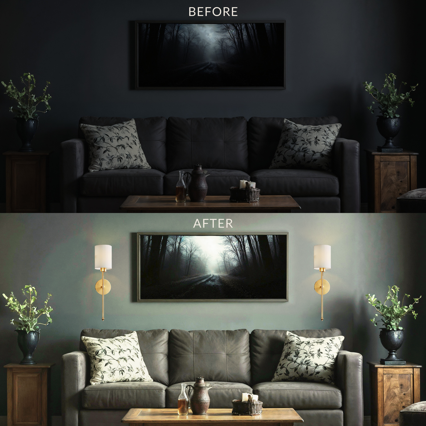 SURREE™ - WIRELESS CYLINDRICAL WALL SCONCES (SET OF 2)