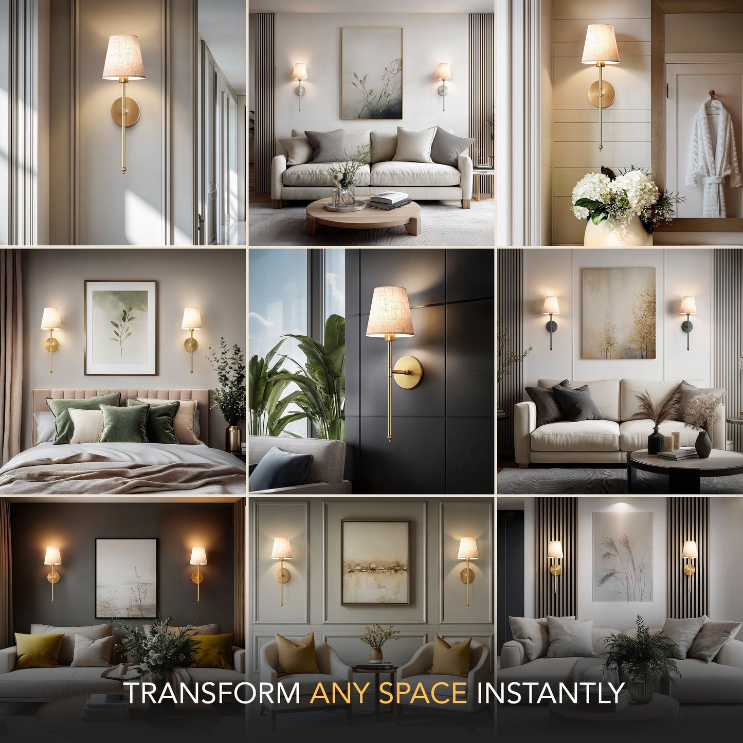 SURREE™ - WIRELESS SAND WALL SCONCES (SET OF 2)