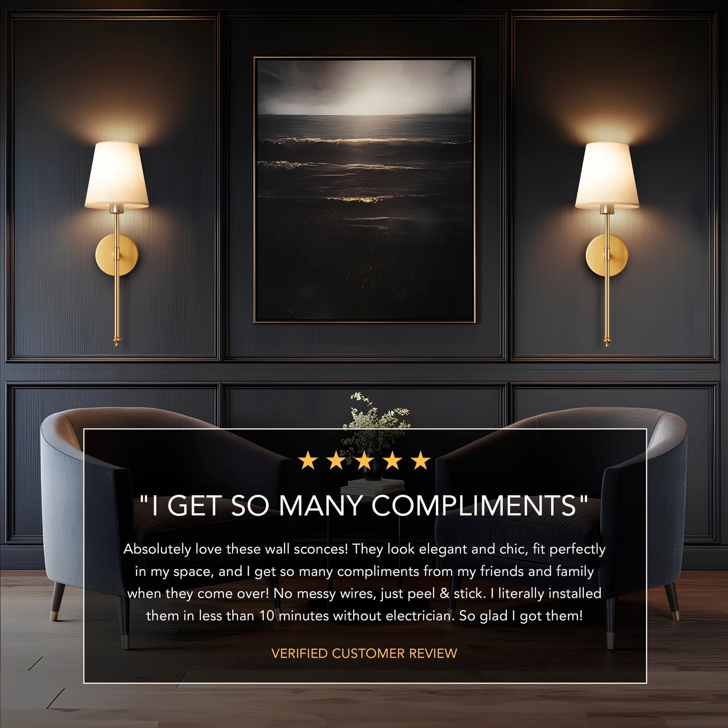 SURREE™ - WIRELESS WALL SCONCES (SET OF 2)