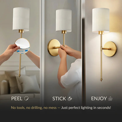SURREE™ - WIRELESS CYLINDRICAL WALL SCONCES (SET OF 2)