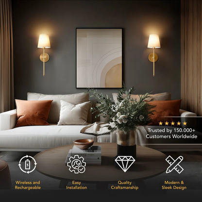 SURREE™ - WIRELESS WALL SCONCES (SET OF 2)