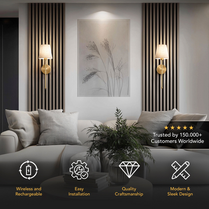 SURREE™ - WIRELESS SAND WALL SCONCES (SET OF 2)